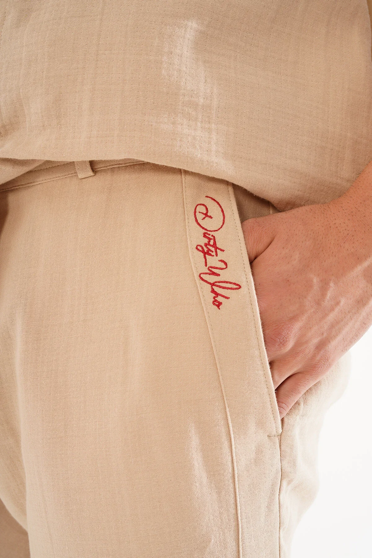 Erkek Bej Pantalon