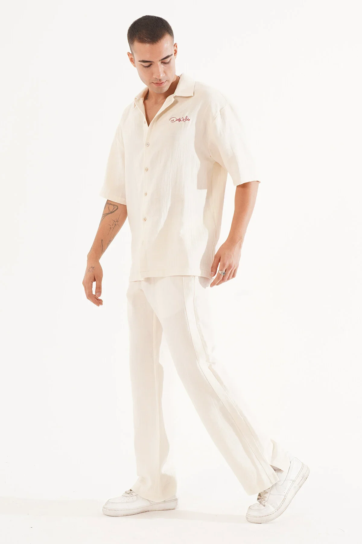 Erkek Krem Pantalon