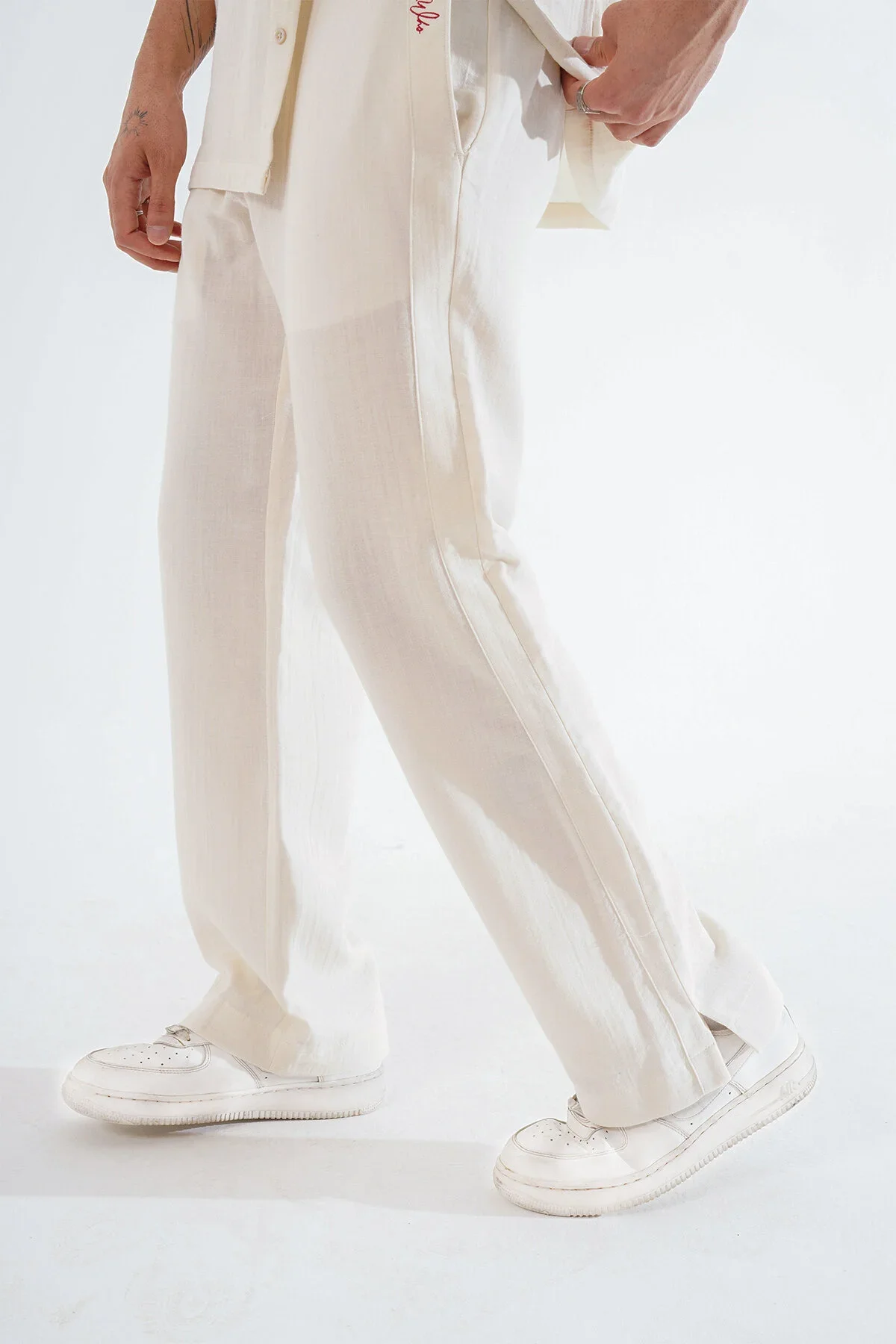 Erkek Krem Pantalon